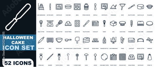 Fifty two cake decorating and kitchen related line for culinary use
