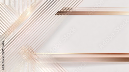 Premium background design with white line pattern (texture) in luxury pastel colour. Abstract horizontal vector template for business banner, formal backdrop, prestigious voucher, luxe invite