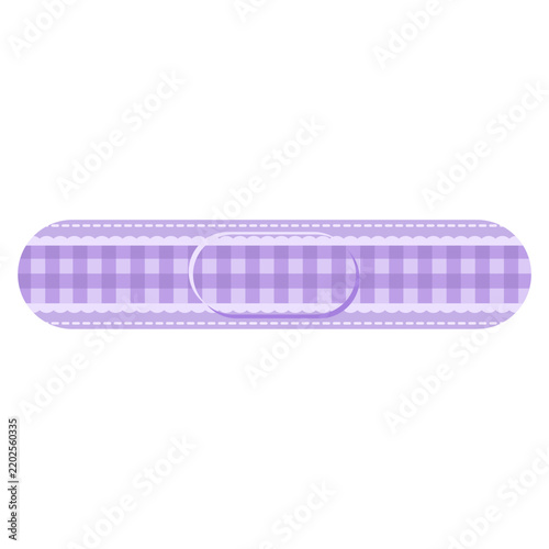 Purple gingham pattern plaster design