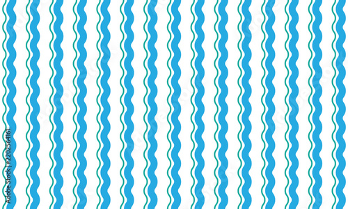 A vibrant blue and white wavy pattern creating a lively and cheerful ambiance.