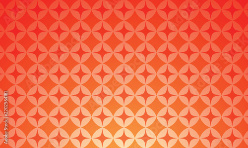 Abstract orange pattern with geometric shapes and soft gradients.