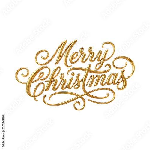 3D golden cursive 