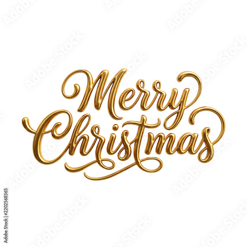 3D golden cursive 