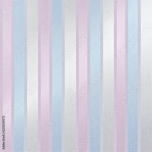 Soft vertical stripe pattern in pale lilac blue and silver delicate pe