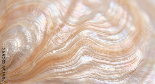 Close-Up of natural mother of pearl texture with soft flowing patterns