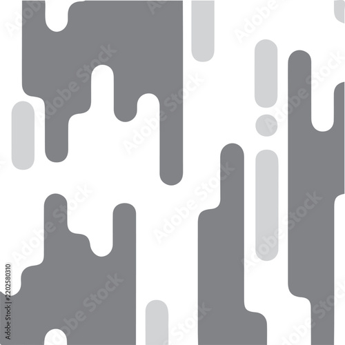 Abstract geometric pattern with grey and white rounded shapes