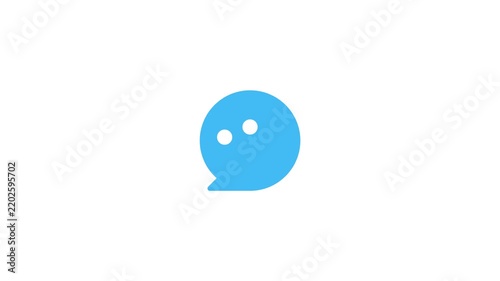 Chat icon featuring three dots against a crisp black sending communication incoming massage background, app interfaces, digital messaging,Social media network 4k on white background