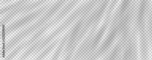 Shadow overlay effect. Reflecting light isolated on transparent background. Abstract dappled light. Reflected shadow on wall. Natural light and shadow pattern for design mockup