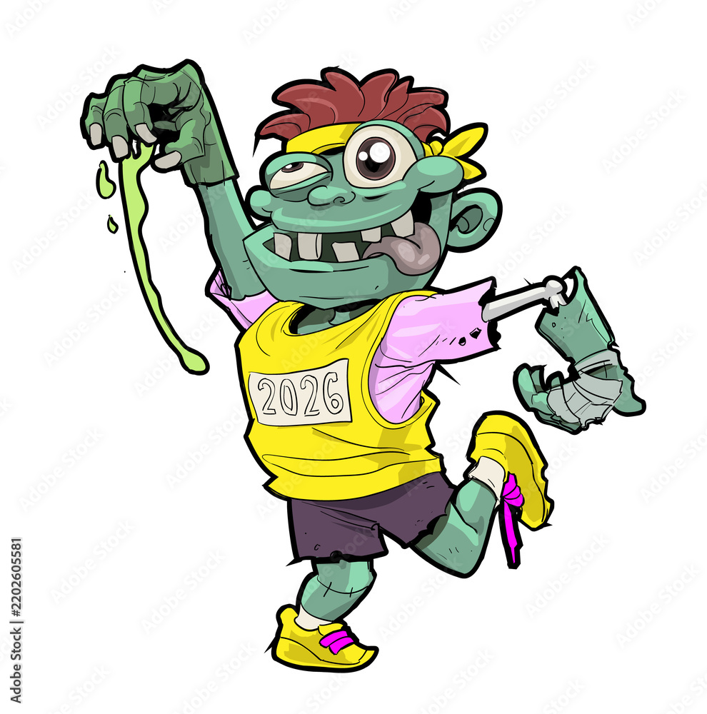 Obraz premium Marathon Zombie / Halloween Marathon