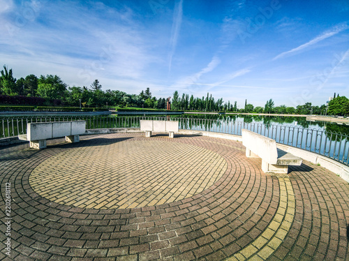 Konstfotografi Estanque en el parque Juan Carlos I