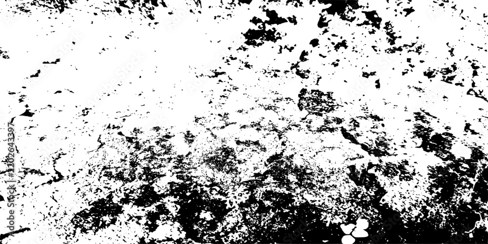 Fototapeta premium Monochrome Grunge background. Subtle halftone grunge urban vector. Distressed texture. Abstract mild textured effect. Vector Illustration. Black isolated on white.