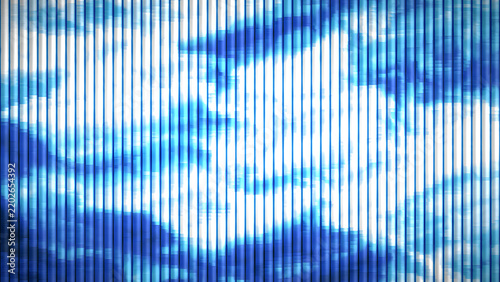 Abstract blue background with vertical stripes and light patterns, digital art texture for creative design projects