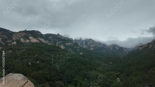 중국 칭다오 라오산 정상