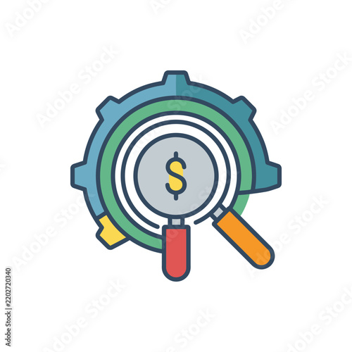 Financial Research And Strategy Icon