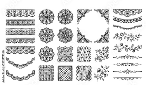 Elegant Japanese Ornamental Frames Banners Asian Style Vector Set