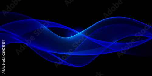 Abstract neon wave background