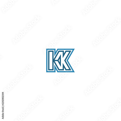 Connected letters K and N logo.