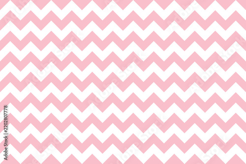 Konstfotografi Pink and white color Zig zag seamless pattern.