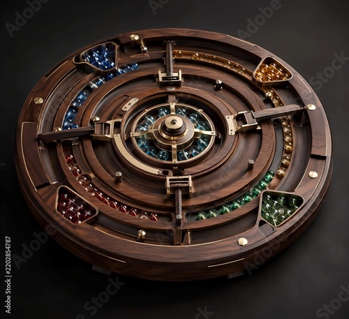 Plakat roulette wheel with a background