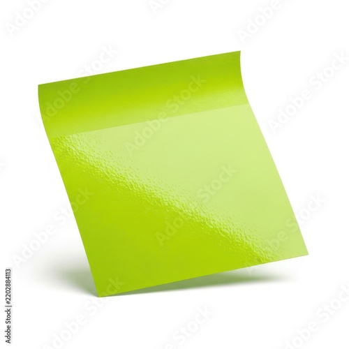 Bright lime green crumpled paper texture