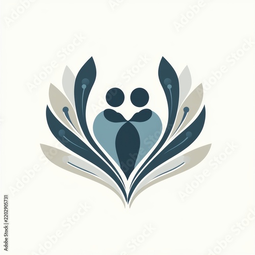 Lotus family people community logo icon

