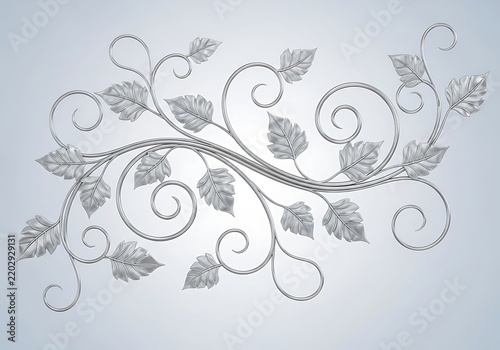 Elegant floral vine decorative design