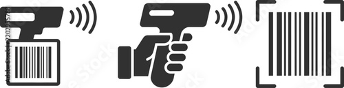 Barcode Scanner Icons Set untitled