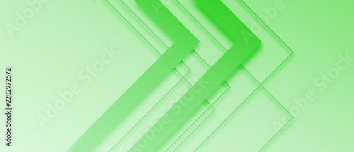 Abstract light green background with layered arrow shapes