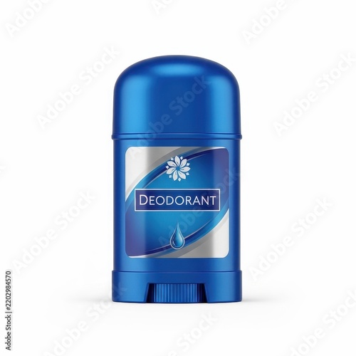Deodorant bottle with floral design vector illustration isolated on white background