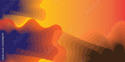 Abstract Waves Background, Gradient Color Design, Modern Illustration, Dynamic Flow, Artistic Texture