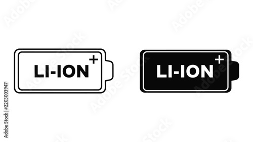 Lithium ion battery charge icon isolated on transparent background vector art