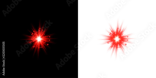Fotografía Dynamic red light effects a comparative study of black and white backgrounds