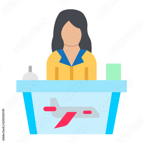 Reception Vector Design Icon Style