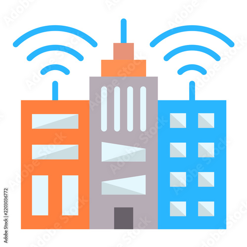 Smart City Vector Design Icon Style