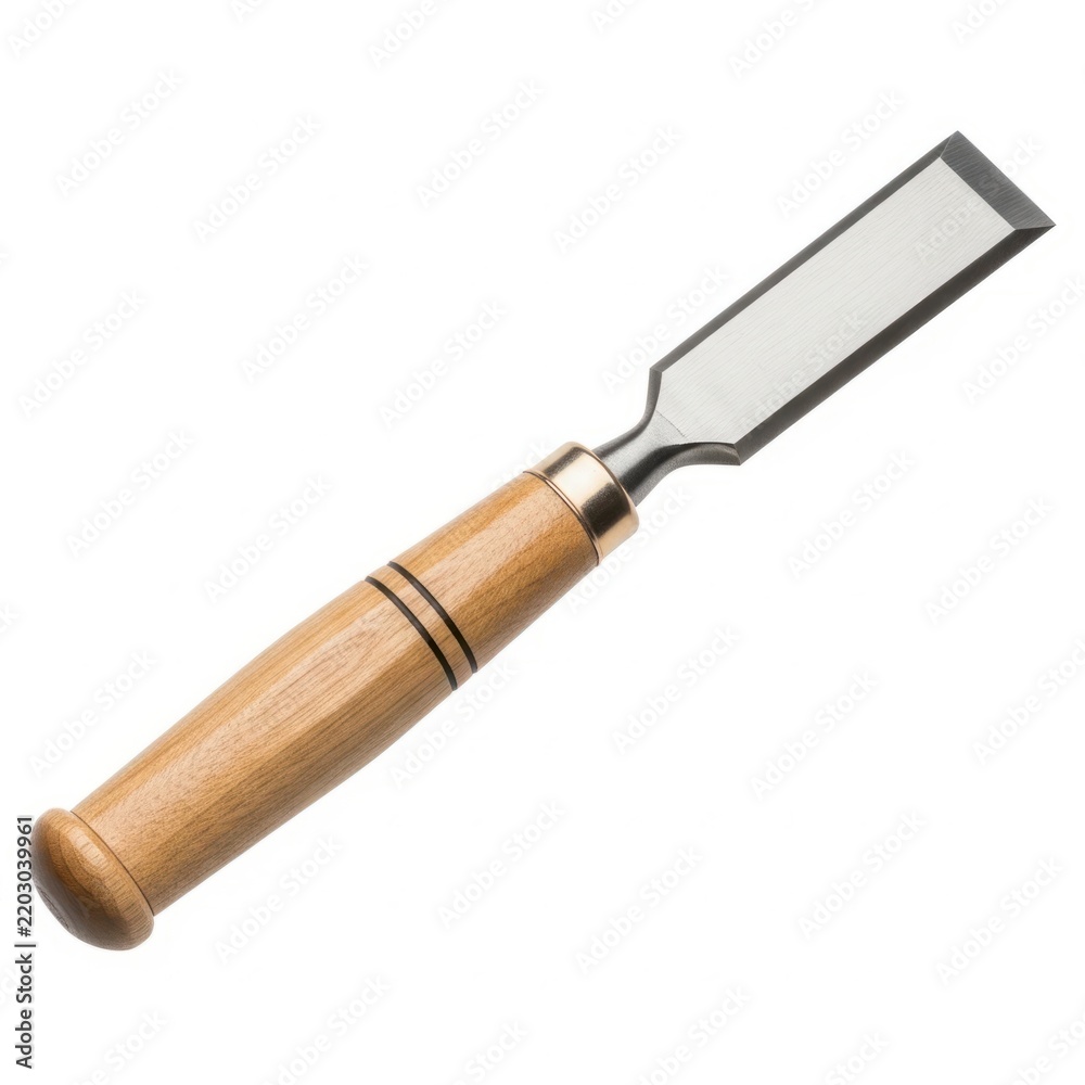 Fototapeta premium Wooden ice cream scoop with metal handle