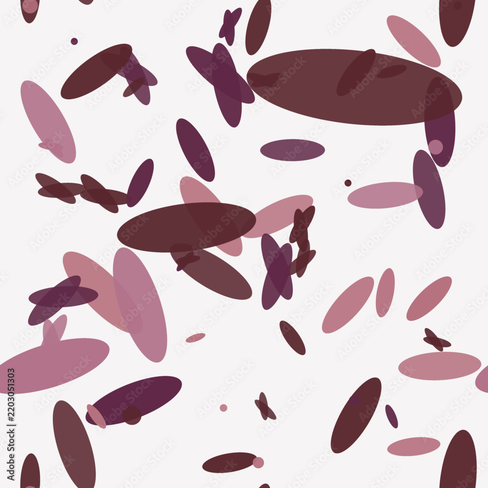 Fototapeta premium Botanical leaf pattern seamless background in divine damson
