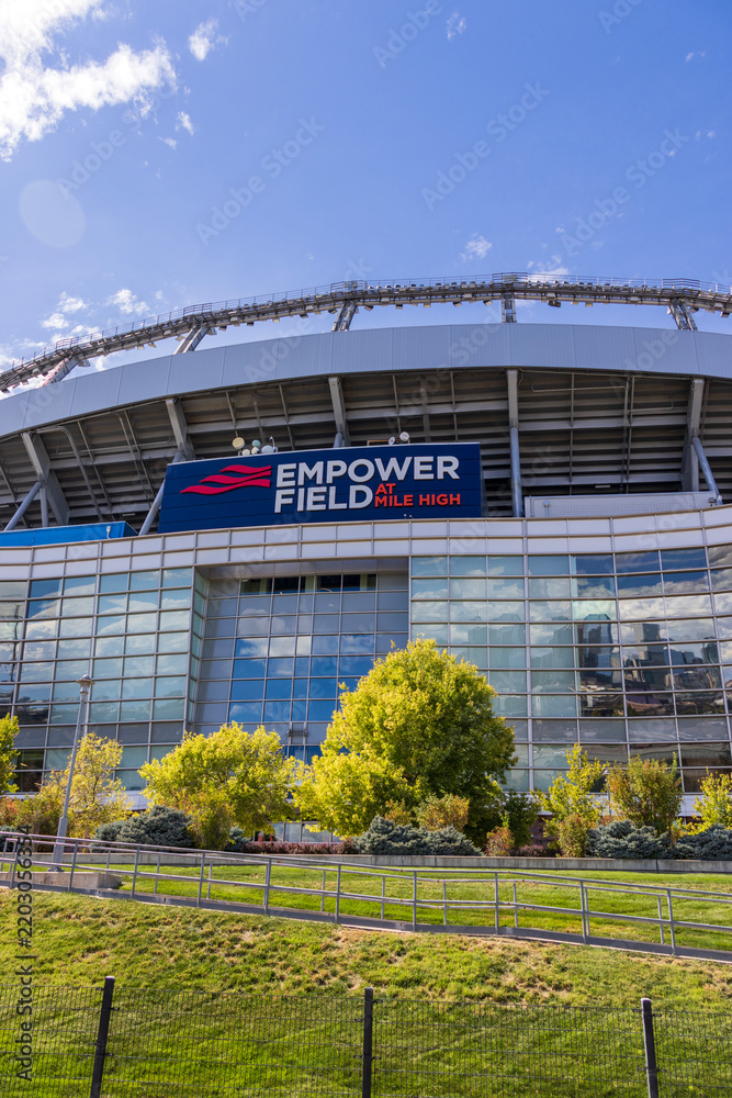 Obraz premium Empower Field at Mile High home of the Broncos in Denver Colorado USA