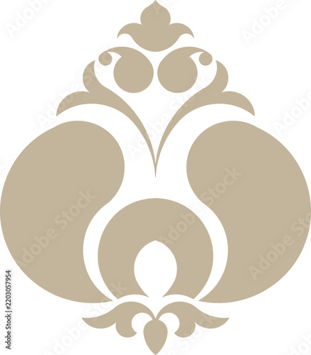 Indian Traditional Butta Motif Design Element