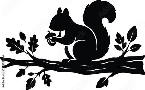 The rabbit is sitting in a tree and eating its food. It looks like