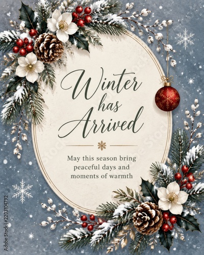 Winter Has Arrived With Decorations and Holiday Themes in a Seasonal Design