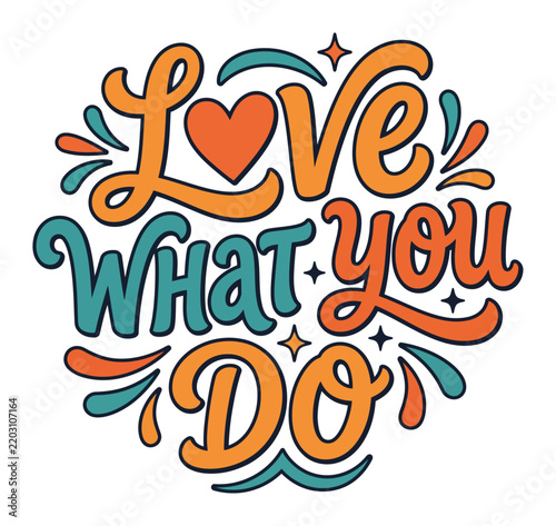 Lettering design displaying motivating message for career and daily productivity success.