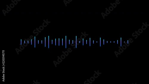 Abstract Visualizations of Sound Waves in Motion.