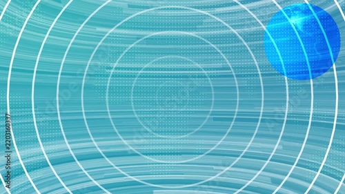 Breaking News Template intro for TV broadcast news show program, 3 virtual news studio green screen background and digital radio waves. Breaking News - Lower third live breaking news background