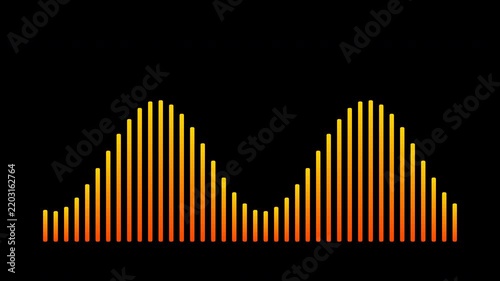 Dynamic Sound Wave Visualization in Bright Colors.