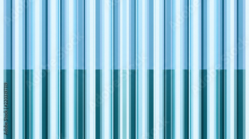 Abstract background featuring vertical stripes in various shades of blue and cyan divided by a horizontal line