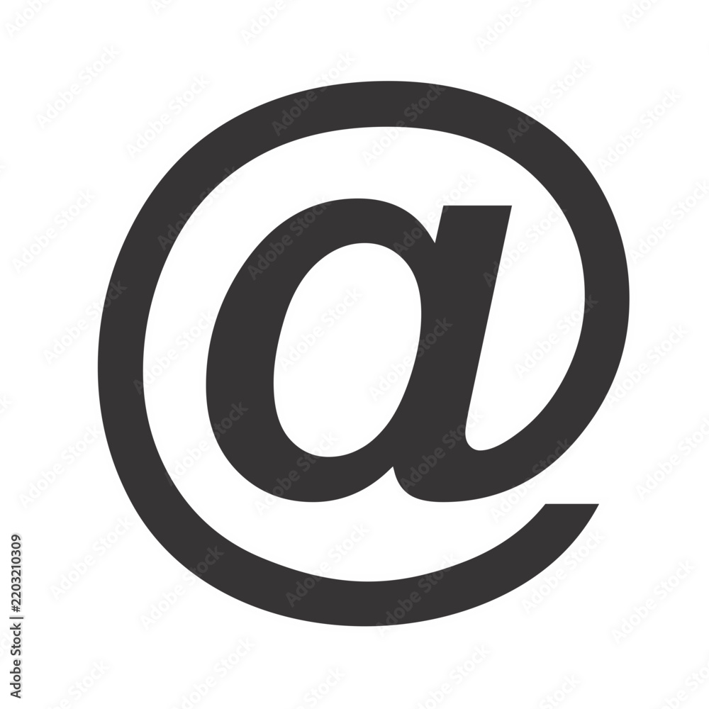 Obraz premium e mail @ icon