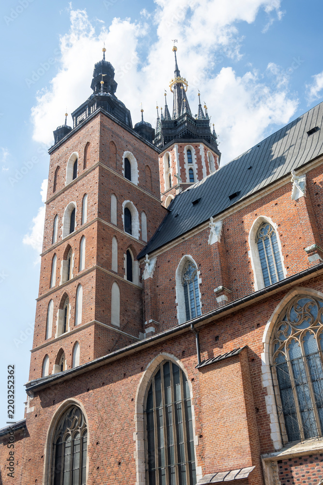 Obraz premium The city center of Krakow, Poland