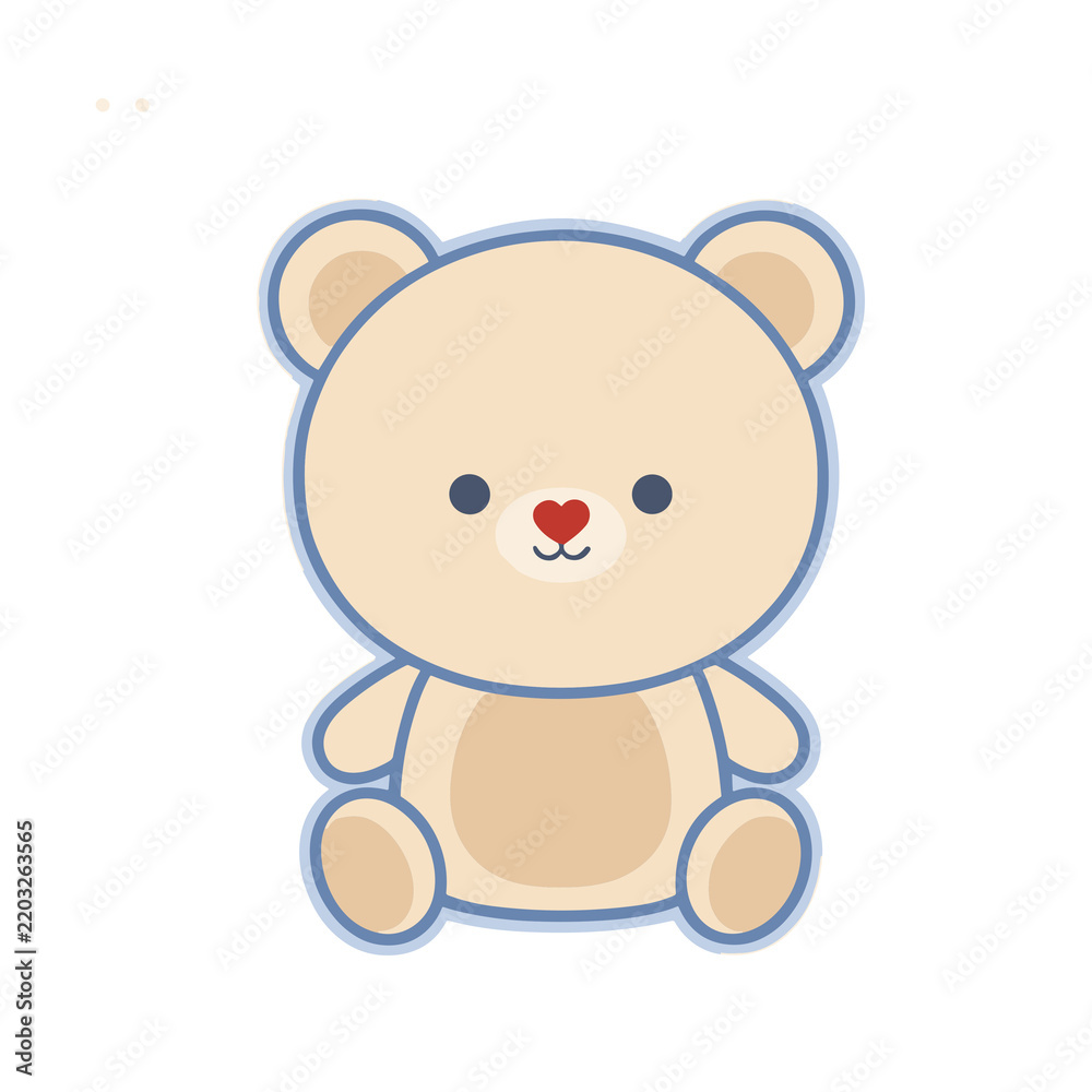 Obraz premium Cute Teddy Bear Illustration