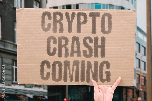 Foto "Crypto crash coming" Digital asset bubble exhibits classic collapse patterns ahead of major downturn