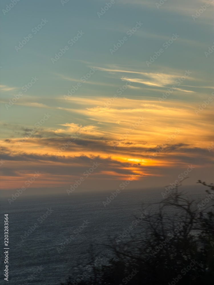 Fototapeta premium sunset over the sea